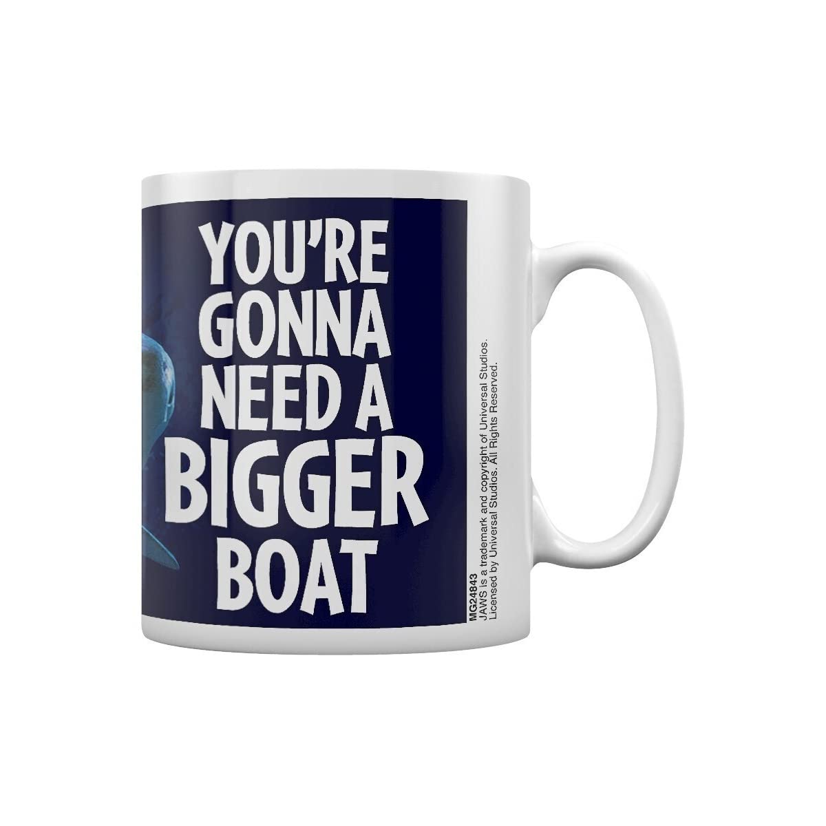 Pyramid MG24843 Jaws Bigger Boat Coffee Mug, Porcelain, Multi-Colour