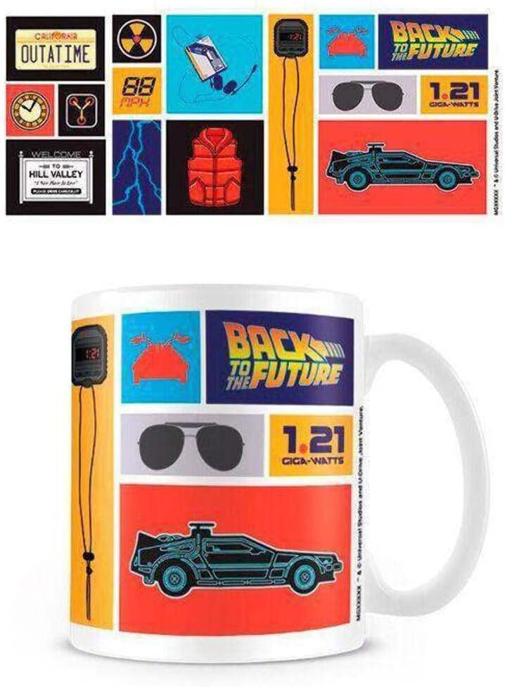 Queen Back to The Future Mug in Presentation Gift Box (Collection Design) 11oz Ceramic Mug - Official Merchandise