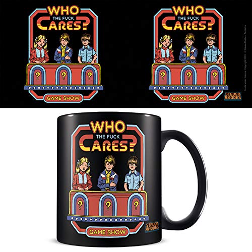 Pyramid International MGB26202 Steven Rhodes (Who Cares) Black Coffee Mug, Ceramic