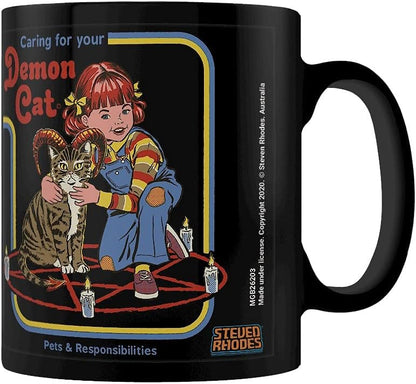 Pyramid Steven Rhodes: Demon Cat Black Pod Mug (Tazza) Merchandising Ufficiale