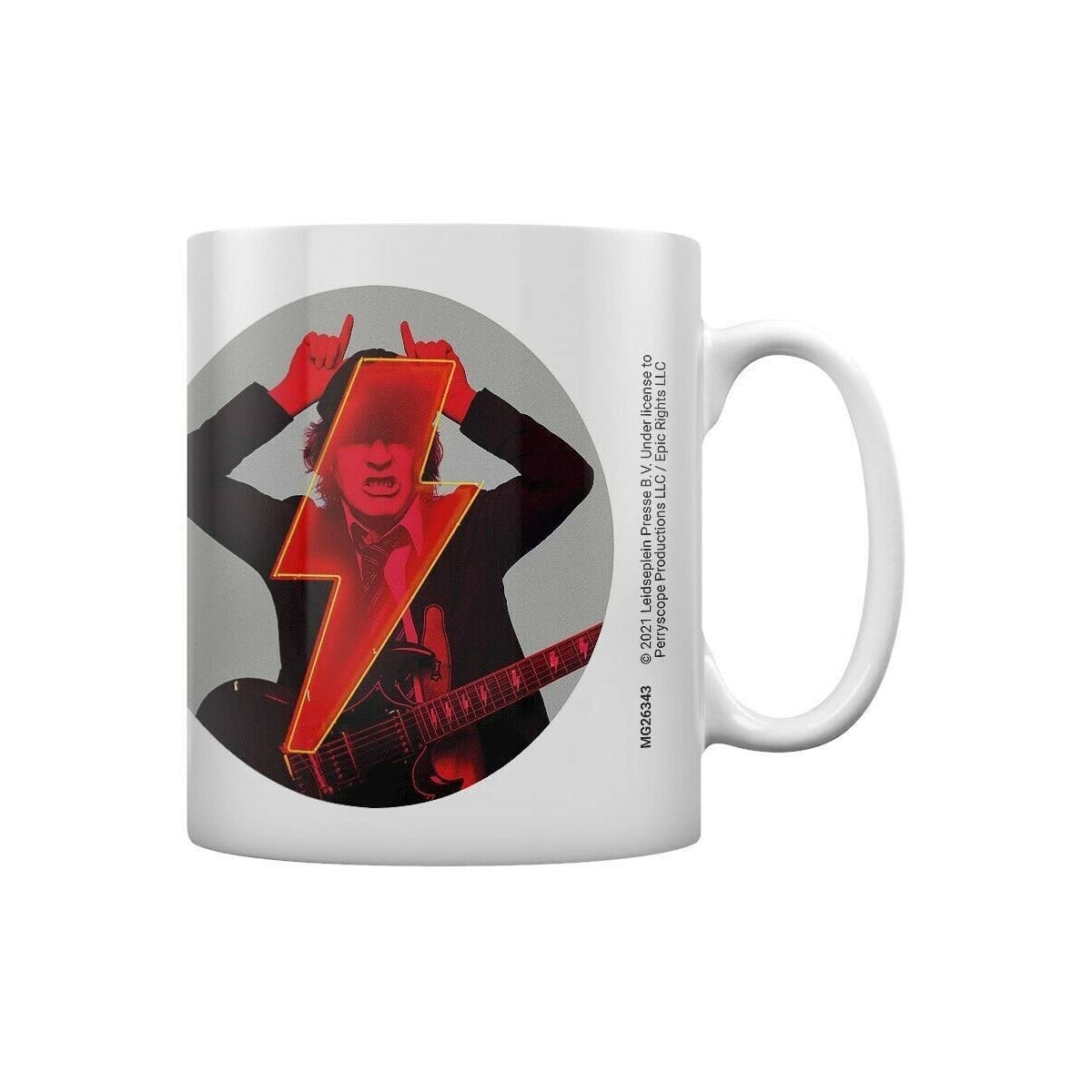 AC/DC Pyramid International Taza (Angus Pwr/Up) – Taza de cerámica de 315 ml, talla única