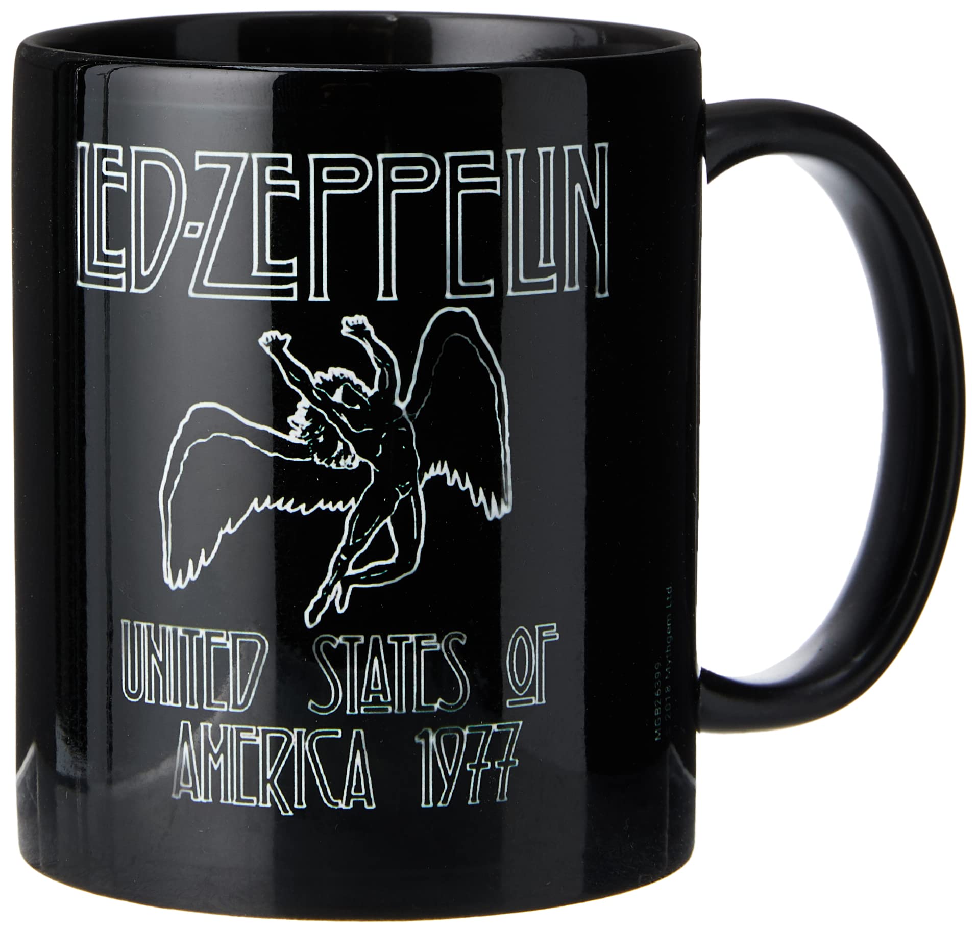 Pyramid International MGB26399 Led Zeppelin (Icarus) Black Coffee Mug, Ceramic, 11 oz