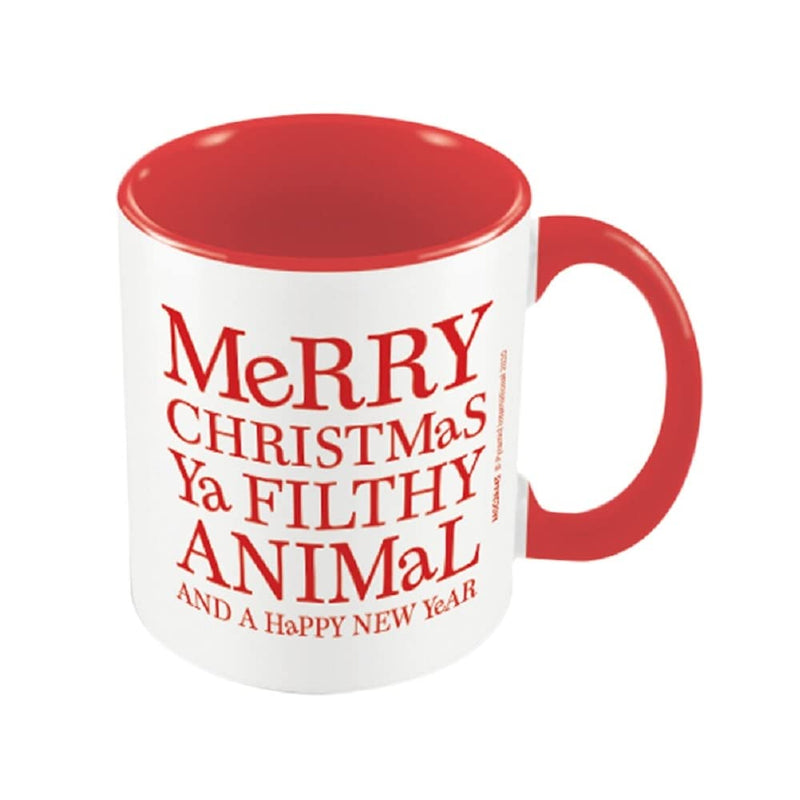Pyramid International MGC26445 Home Alone Inspired (Merry Christmas Ya Filthy Animal) Red Coloured Inner Mug, Ceramic