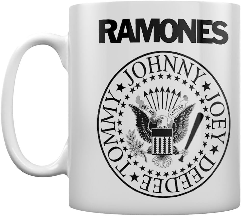 Ramones Kaffeetasse mit Logo, Weiß