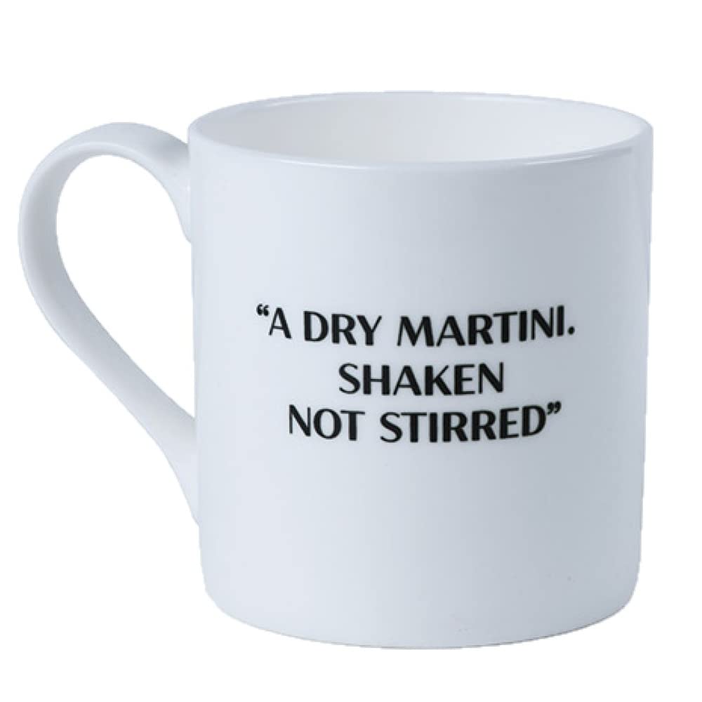 James Bond - Martini Recipe Tasse aus feinem Porzellan (Einheitsgröße) (Weiß) One size Weiß