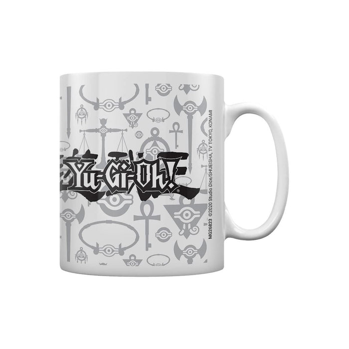 Yu-Gi-Oh! Logo Mug (One Size) (White/Gray/Black)