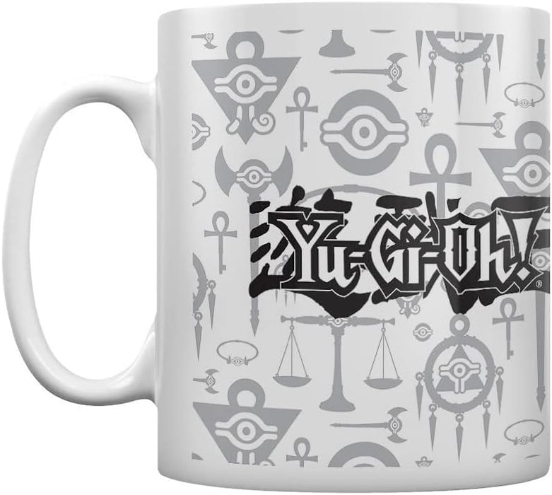 Yu-Gi-Oh! Logo Mug (One Size) (White/Gray/Black)