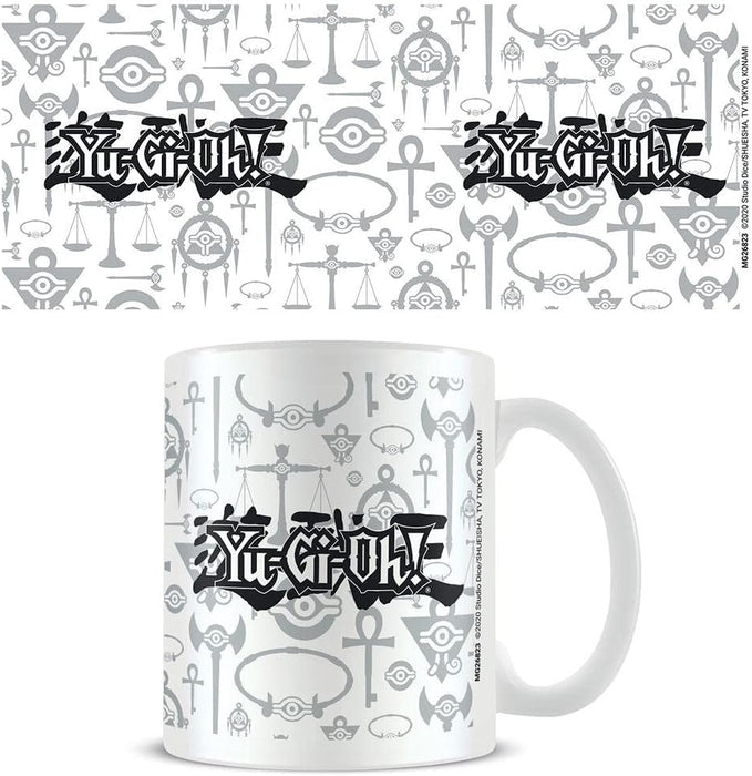 Yu-Gi-Oh! Logo Mug (One Size) (White/Gray/Black)