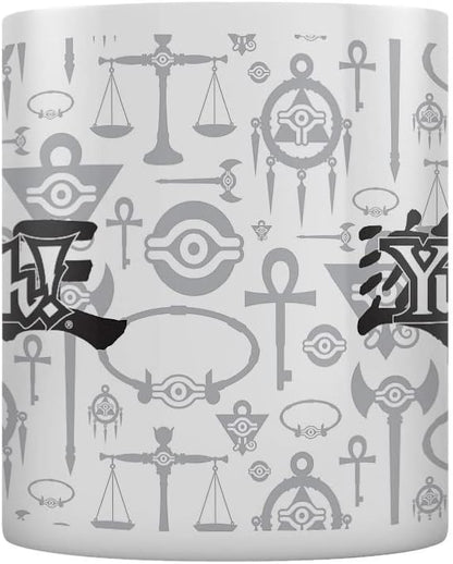 Yu-Gi-Oh! Logo Mug (One Size) (White/Gray/Black)