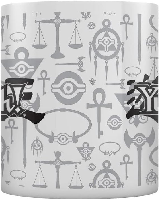 Yu-Gi-Oh! Logo Mug (One Size) (White/Gray/Black)