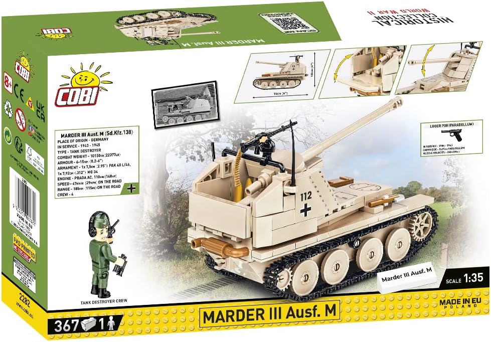 COBI Historical Collection WWII MARDER III Ausf. M Tank