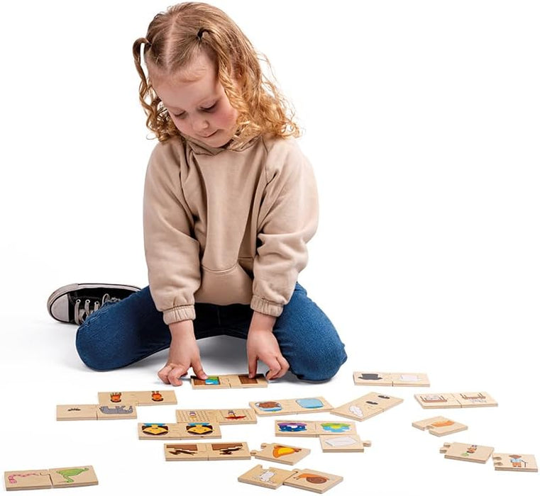 Bigjigs Toys, Opposites Puzzle, Wooden Toys, Jigsaw Puzzle, Wooden Puzzle, Puzzle For Kids, Toddler Puzzles, Toddler Toys, Wooden Toys For 3 Year Olds