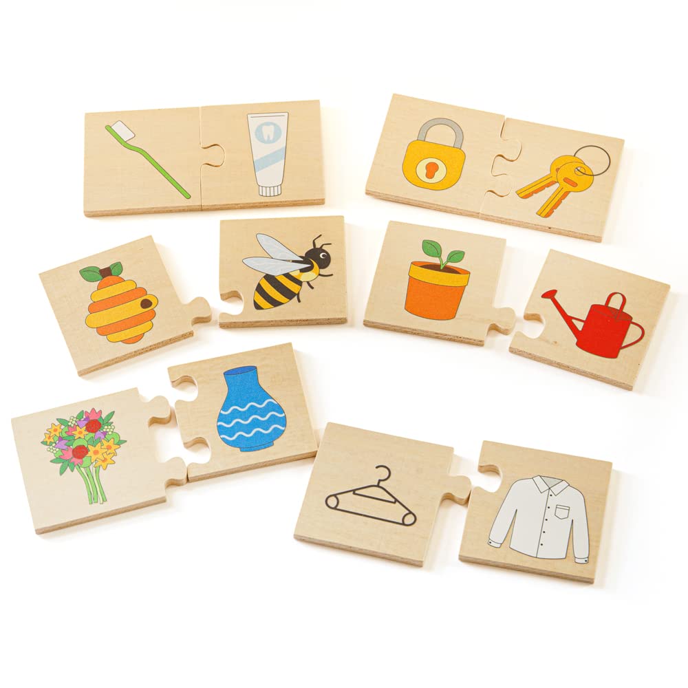 Bigjigs Toys, Things That Go Together Puzzle, Wooden Toys, Jigsaw Puzzle, Wooden Puzzle, Puzzle For Kids, Toddler Puzzles, Toddler Toys, Wooden Toys For 3 Year Olds