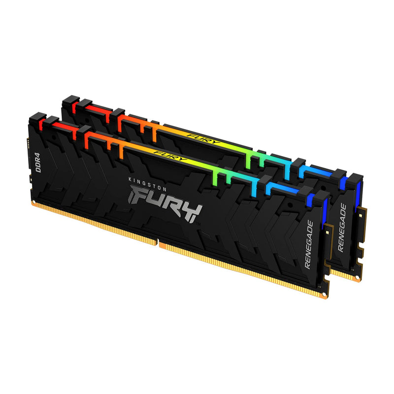 Kingston FURY Renegade RGB 16 GB (2 x 8 GB) 3600 MHz DDR4 CL16 Desktop Memory Kit of 2 KF436C16RBAK2/16 16GB Kit of 2 3600MHz