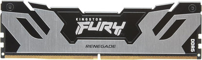 Kingston Fury Renegade DDR5 Silver/Black XMP 32GB 6000MT/s CL32 DIMM Desktop Gaming Memory (Kit of 2) - KF560C32RSK2-32 Silver/Black 32GB Kit of 2 6000MT/s 16Gbit