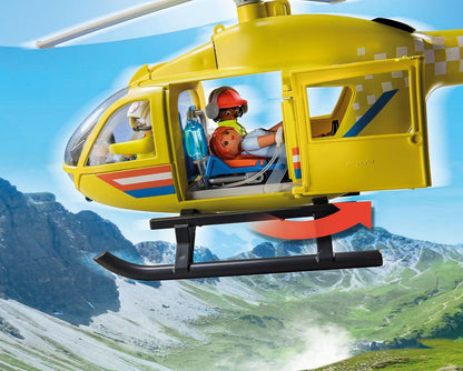Playmobil 71203 City Life Medical Helicopter, toy for children ages 4+, toy playset suitable for ages 4+