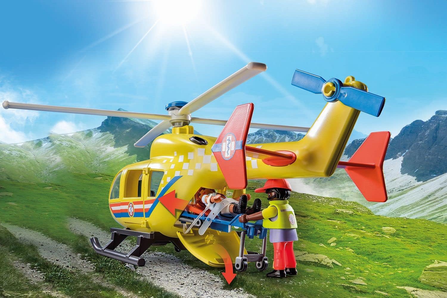 Playmobil 71203 City Life Medical Helicopter, toy for children ages 4+, toy playset suitable for ages 4+