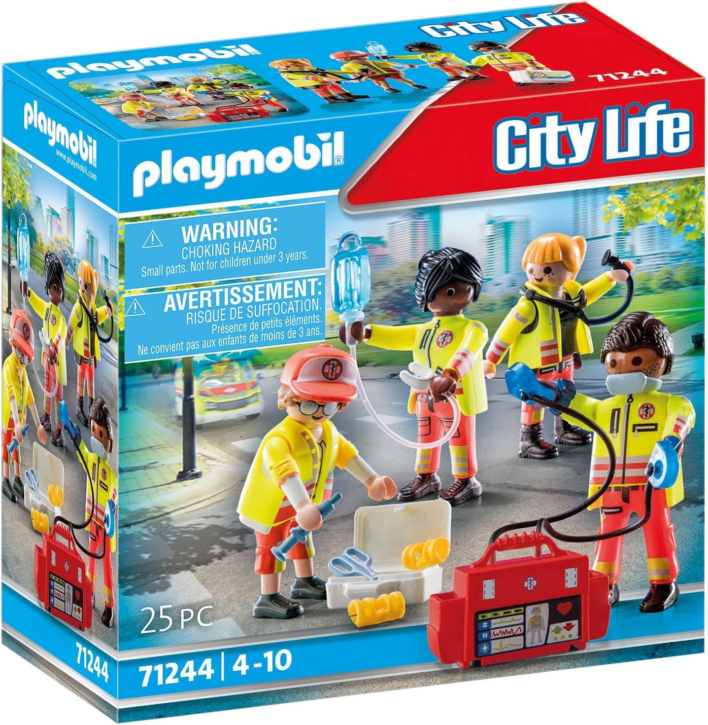 PLAYMOBIL City Life 71244 Rettungsteam, Spielzeug für Kinder ab 4 Jahren