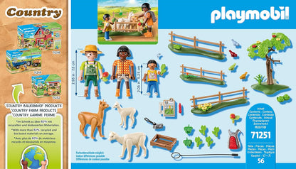 Playmobil 71252 Country Rabbit hutch, farm animal play sets, sustainable toys, fun imaginative role play, playsets suitable for children ages 4+