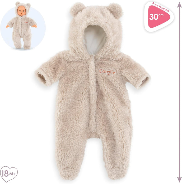 Corolle Schneeanzug, Teddy, Puppenzubehör, Puppenkleidung, für alle 30cm Babypuppen, ab 18 Monate