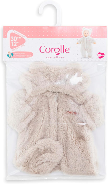 Corolle Schneeanzug, Teddy, Puppenzubehör, Puppenkleidung, für alle 30cm Babypuppen, ab 18 Monate