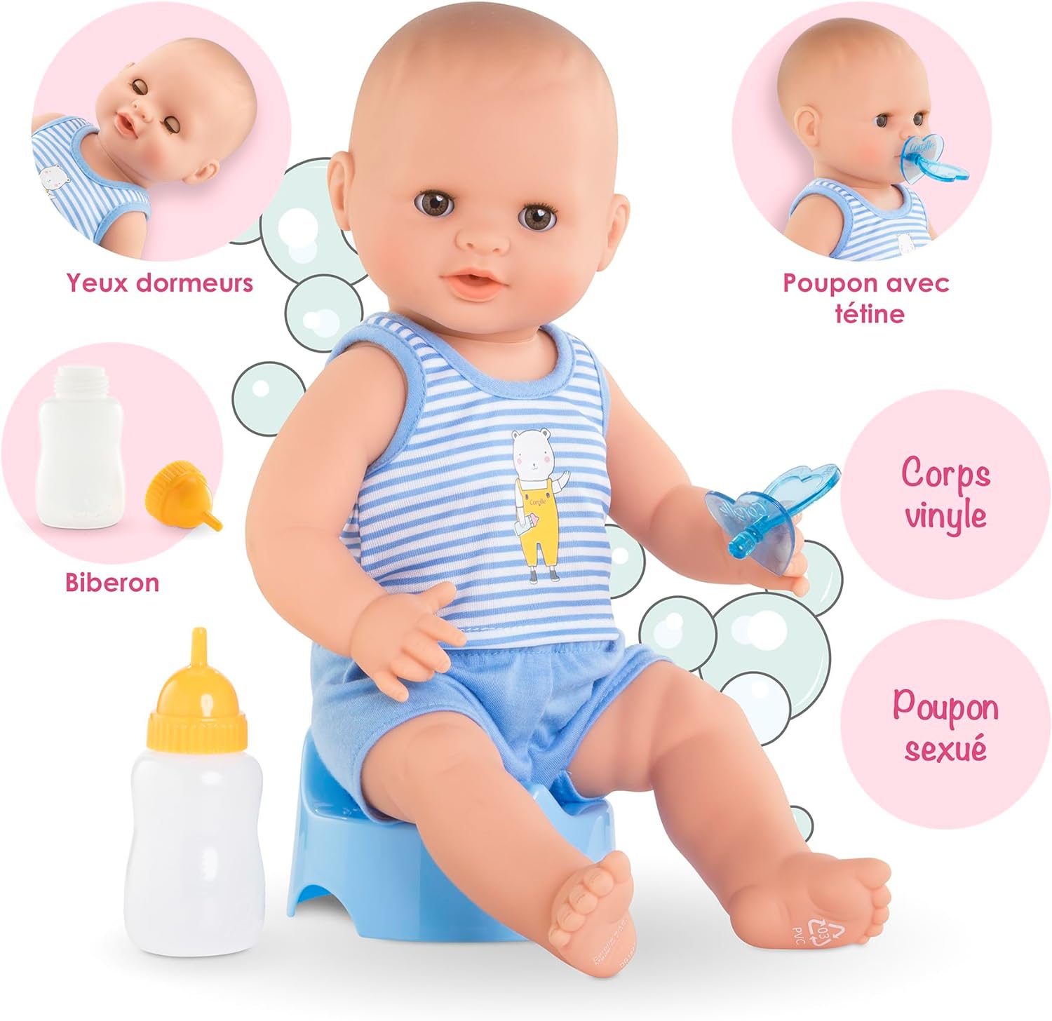 Corolle - My Grand Doll, Paul Fait Pipi, 36 cm, from 2 Years, 9000130410