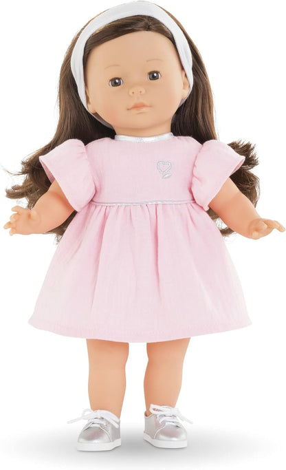 Corolle 9000212480 Robe Dress and Hairband, Doll Accessories, Doll Clothes, for All 36 cm Ma Dressing Dolls, from 4 Years, Pink