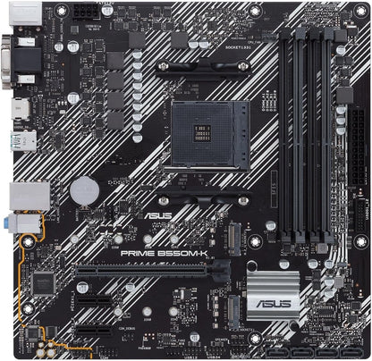 ASUS PRIME B550M-K, AMD AM4, MATX, 128GB DDR4, 4DIMM, D-SUB, DVI-D, HDMI, PCIE