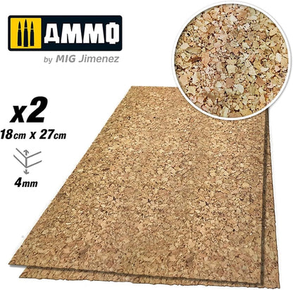 Ammo Mig Jimenez - Ammo Create Cork Thick Grain 4mm 2x
