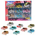 BEMIRO Turbo Racers raceauto speelgoed met terugtrek- set van 9, speelgoedauto met terugtrekmotor, cadeautje voor jongens en kinderen, speelgoed auto