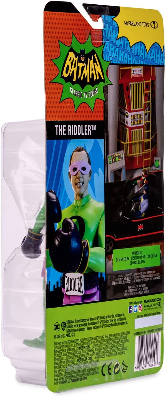 McFarlane Juguetes, DC Multiverse, Figura de Acción de Boxeo Retro de 5 Pulgadas Con Burbujas de Palabras, Coleccionable de los Años 60, a Partir de 12 Años