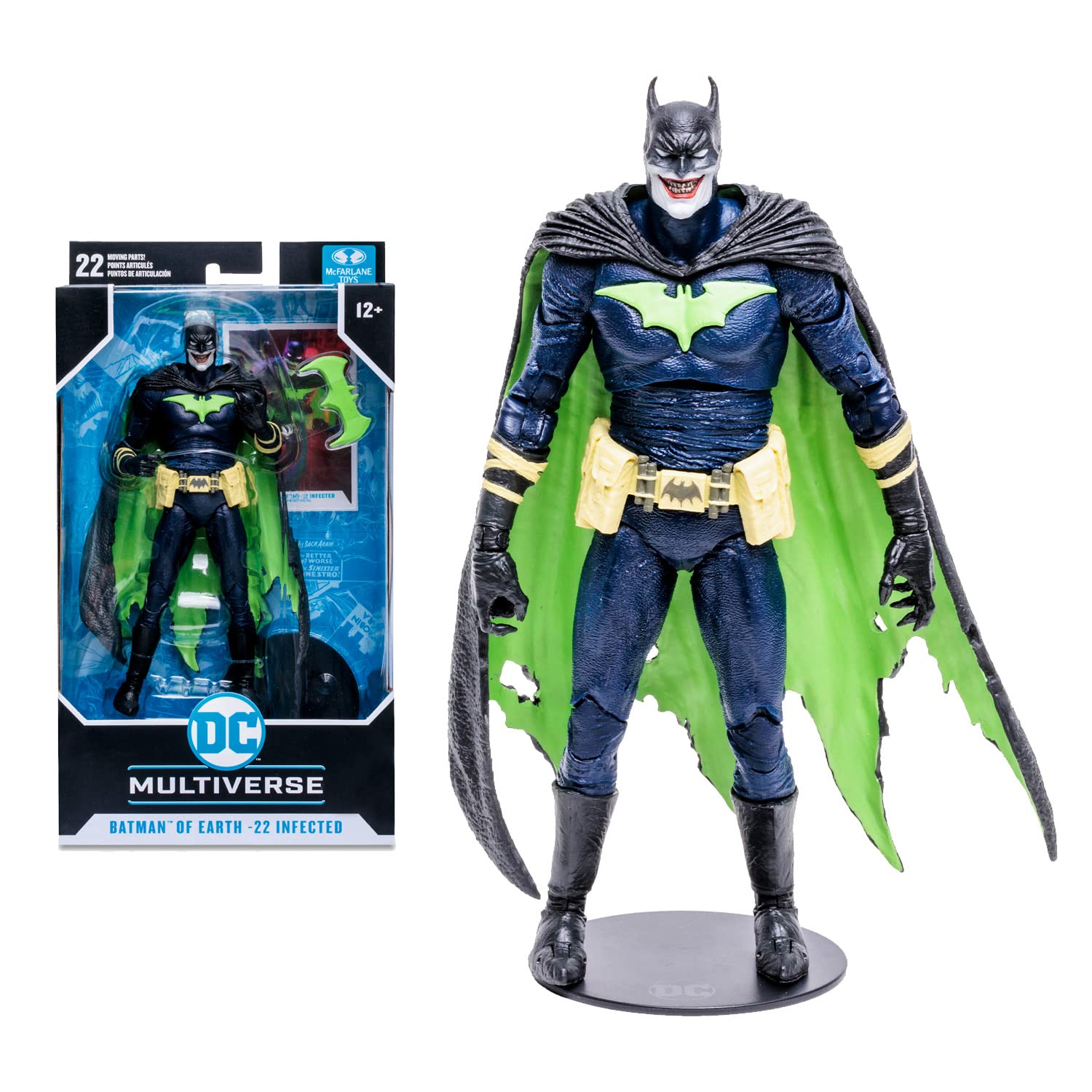 McFarlane Toys, DC Multiverse Batman of Earth-22 Infected 7-inch Action Figure, Collectible DC Comic Figure with Unique Collector Character Card – Ages 12+