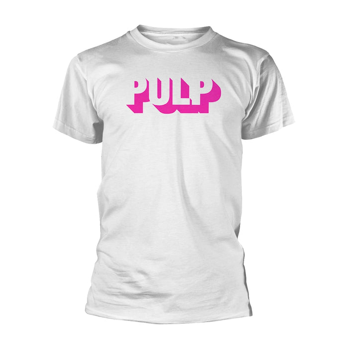 PULP - THIS IS HARDCORE LOGO (WHITE) WHITE T-Shirt Large