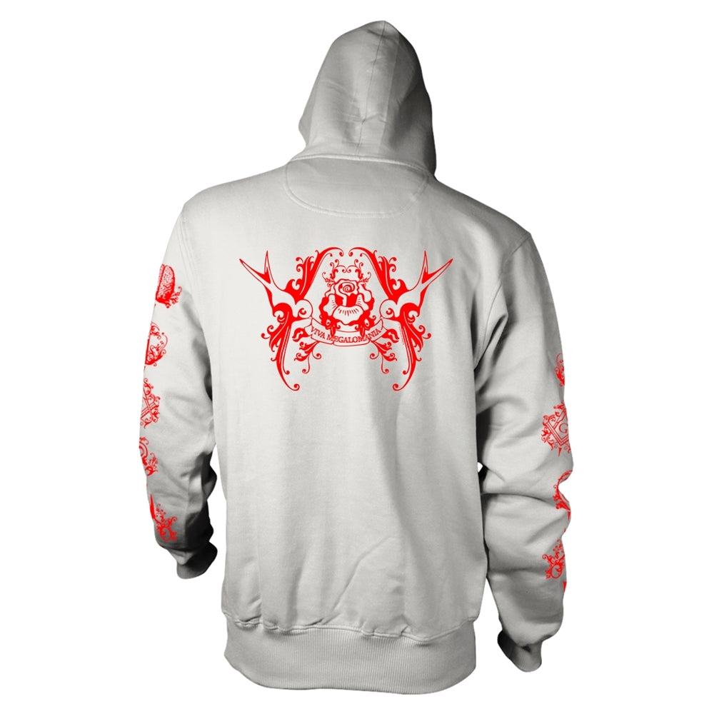 ULVER - BLOOD INSIDE (WHITE) WHITE Hooded Sweatshirt Small