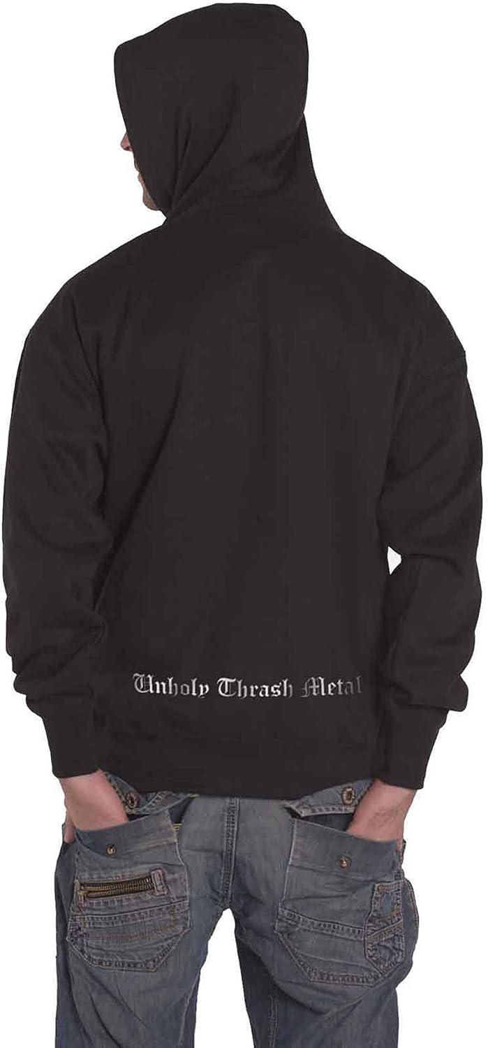 Aura Noir Hoodie Band Logo Official Mens Black Pullover S