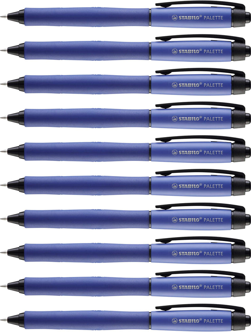Retractable Rollerball Pen - STABILO PALETTE - Pack of 10