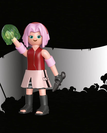 Playmobil 71098 Naruto: Sakura Figure Set, Naruto Shippuden Anime Collectors Figure, Playset Suitable for Children and fans 5+ years