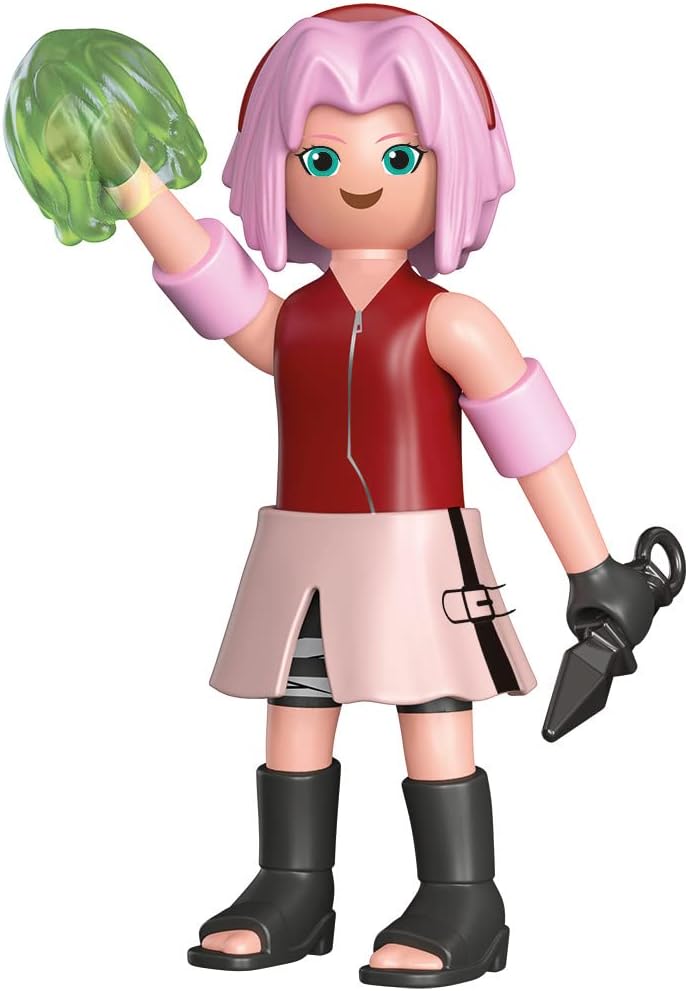 Playmobil 71098 Naruto: Sakura Figure Set, Naruto Shippuden Anime Collectors Figure, Playset Suitable for Children and fans 5+ years