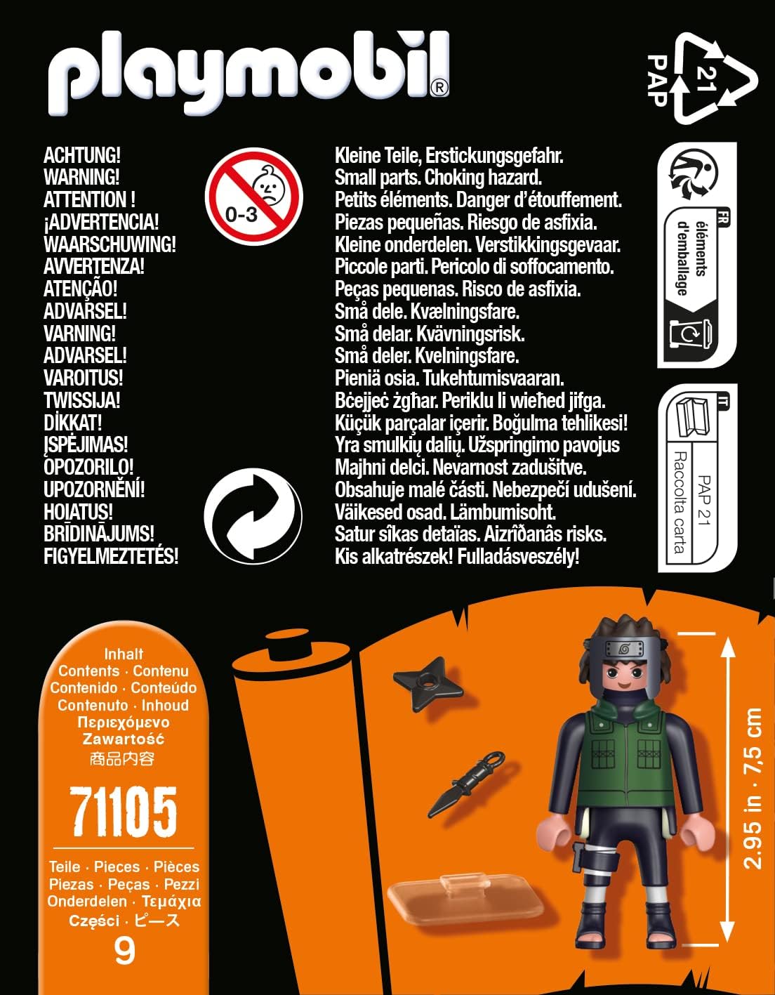 Playmobil 71105 Naruto: Yamato Figure Set, Naruto Shippuden anime collectors figure, playset for children and fans 5-99 years