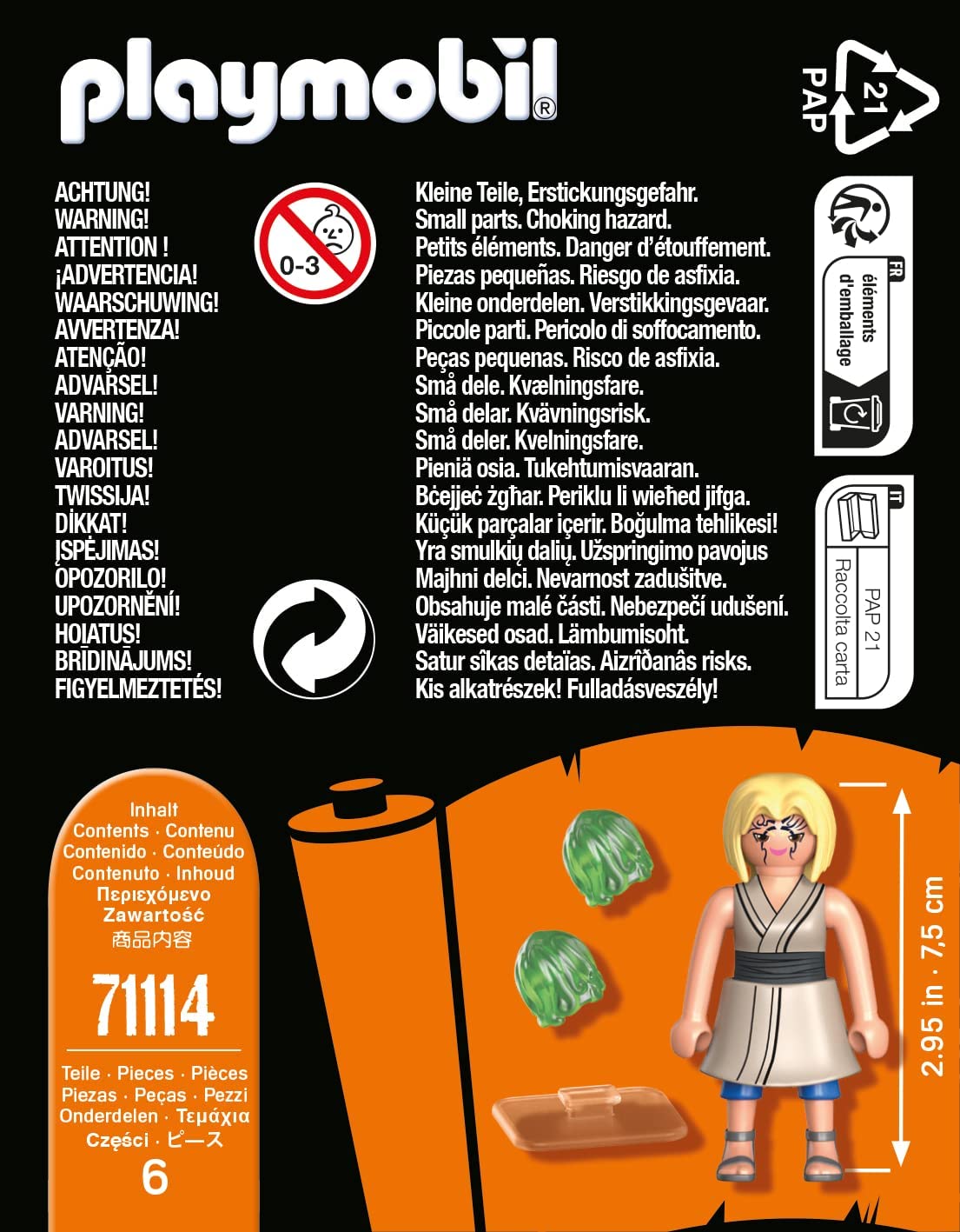 Playmobil 71114 Naruto: Tsunade Figure Set, Naruto Shippuden Anime Collectors Figure, Playset Suitable for Children and fans 5+ years