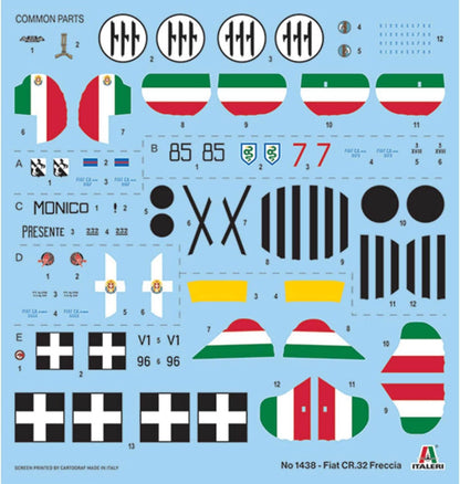 Italeri 1438 Fiat CR32 Freccia 1:72 Plastic Model Kit