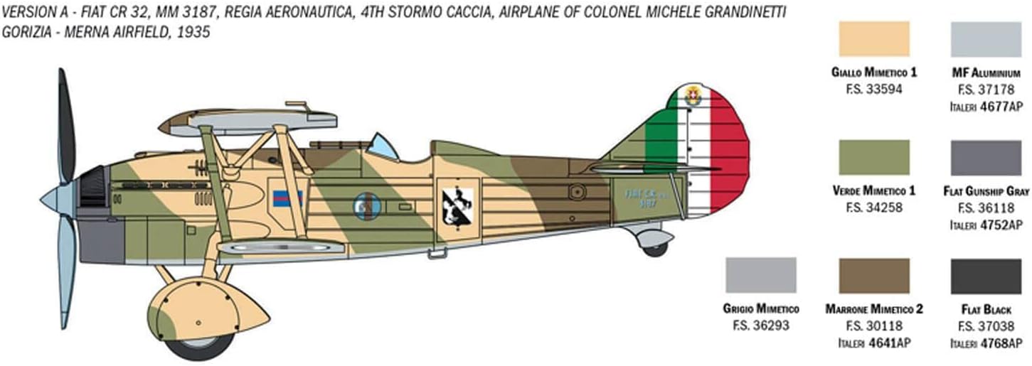 Italeri 1438 Fiat CR32 Freccia 1:72 Plastic Model Kit