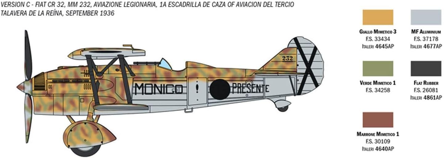 Italeri 1438 Fiat CR32 Freccia 1:72 Plastic Model Kit