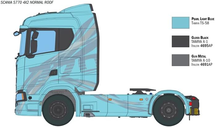 Italeri Scania 770 4X2 Normal Roof 1:24 Model Kit