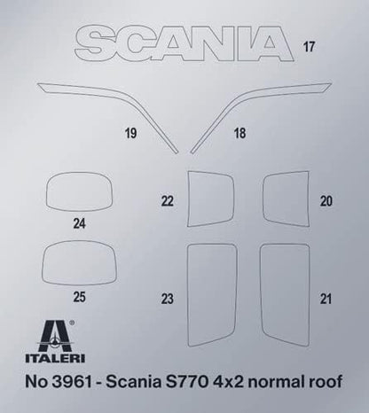 Italeri Scania 770 4X2 Normal Roof 1:24 Model Kit