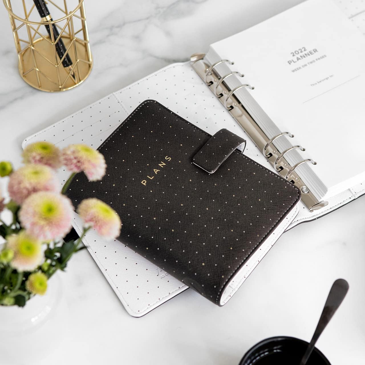 Filofax Personal Moonlight Organiser - black