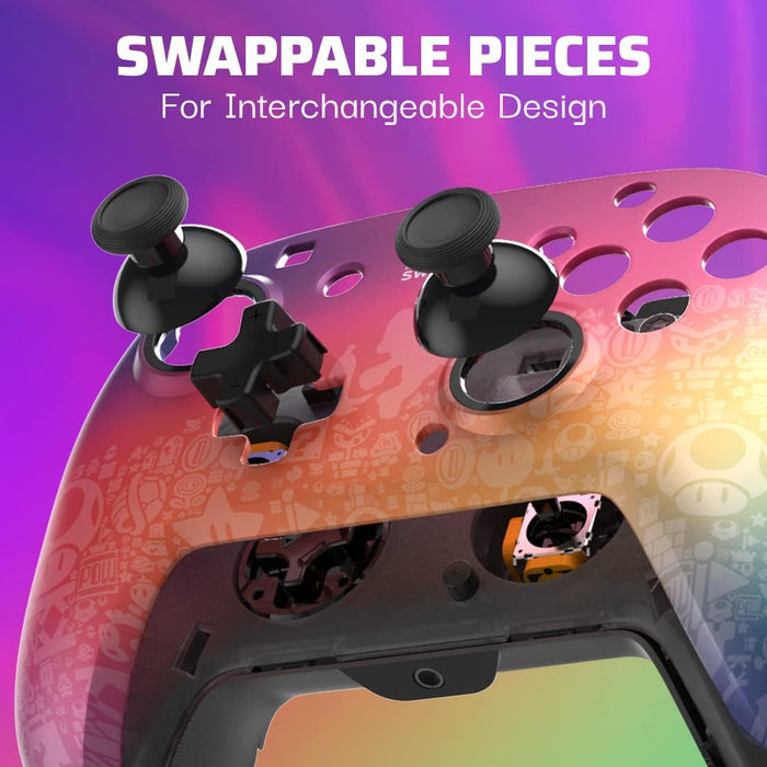 PDP Switch Rematch Wired controller STAR SPECTRUM Officially Licensed by Nintendo - Customizable buttons, sticks, triggers, and paddles - Ergonomic Controllers Wired Star Spectrum