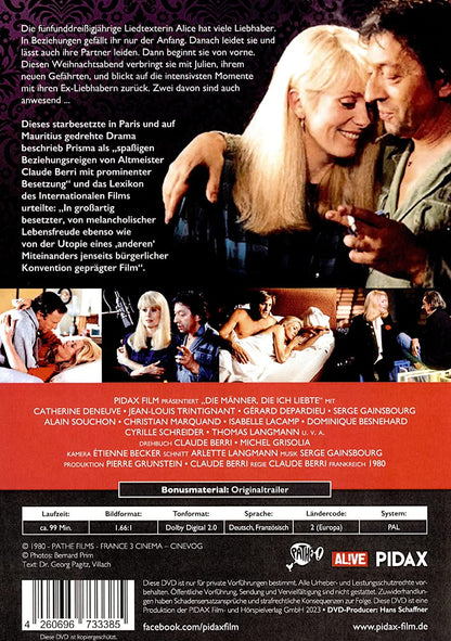 Die Männer, die ich liebte (Je vous aime) / Spaßige Beziehungsgeschichte mit Starbesetzung (Pidax Film-Klassiker