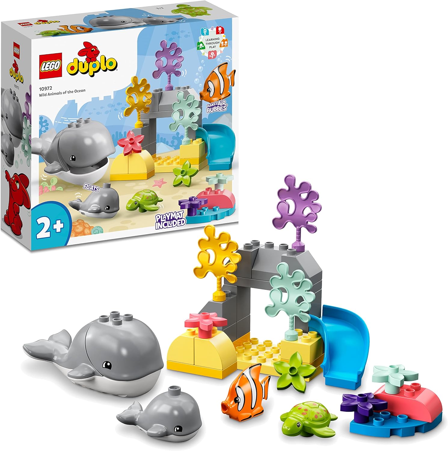 LEGO 10982 DUPLO My First Fruit and Vegetable Tractor Toy, Stacking and Colour Sorting Toys for Babies and Toddlers aged 1 .5-3 Years Old, Educational Early Learning Set Single