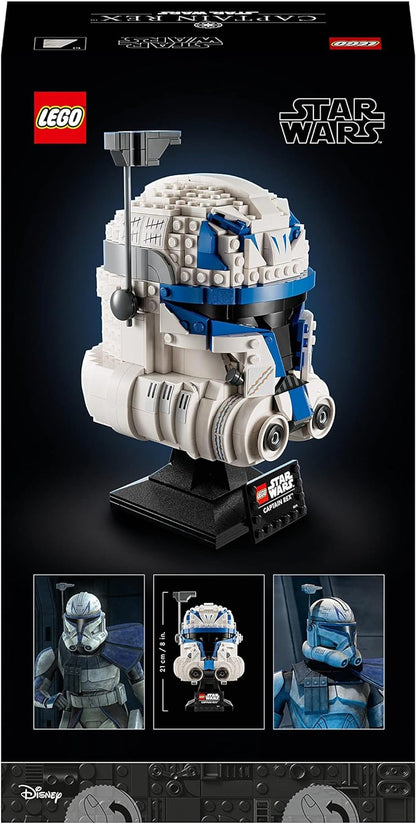 LEGO Star Wars Captain Rex Helmet Set, The Clone Wars Collectible for Adults, 2023 Series Model Collection